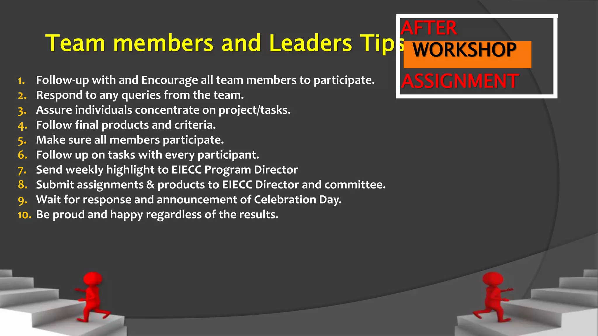 EIECC Academy/Program- Strategic Direction levels 1-2