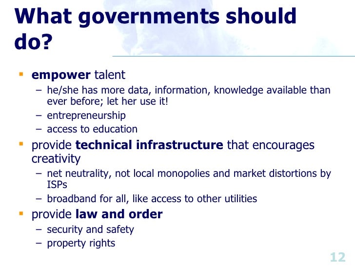 The Role of Government in the Digital Society of 2025