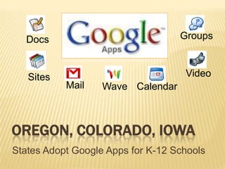 Add-ons to Google Apps  by FallAdditional Google Applications soon to be included inside GoogleApps Education domains: