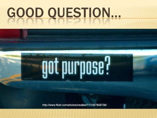 Purpose & ePortfoliosRelevanceBig pictureEngagement