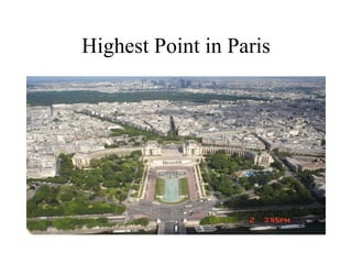 Highest Point in Paris