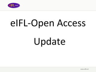 eIFL-Open Access Update 