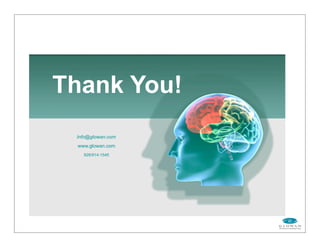 Thank You!
www.glowan.com
Info@glowan.com
626/914-1545
 