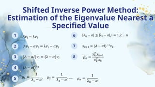 Shifted Inverse Power Method Algorithm EigenValue-Problems-and-QR-Algorithm_Apog-J..pptx