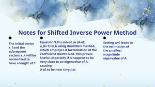 Shifted Inverse Power Method Algorithm EigenValue-Problems-and-QR-Algorithm_Apog-J..pptx
