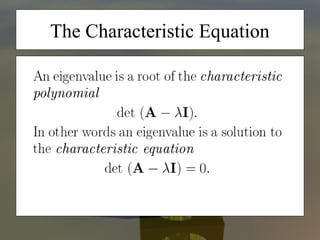 The Characteristic Equation 
 