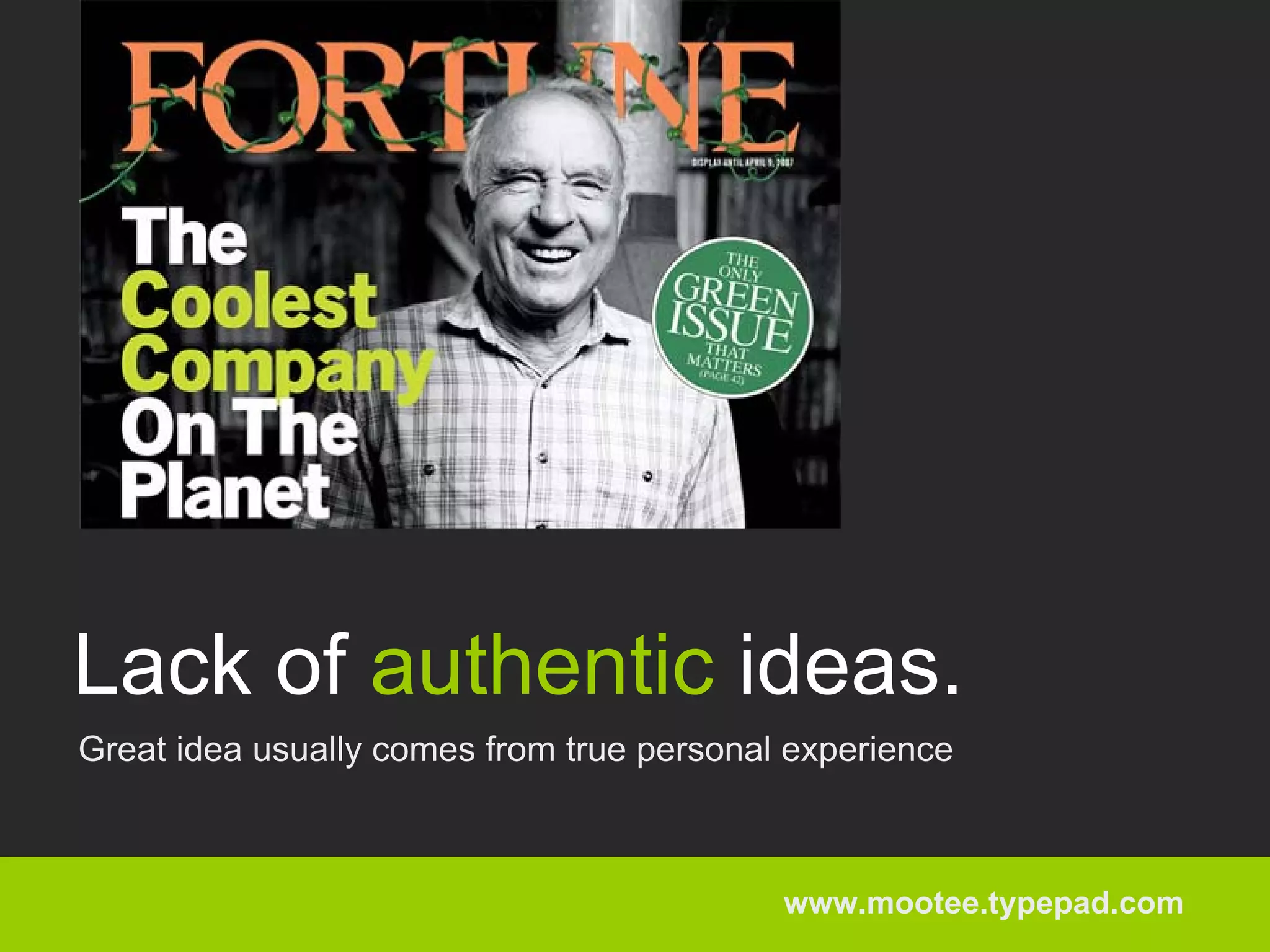 Eight Deadly Sins Of Web 2.0 Start-Ups - Idris Mootee