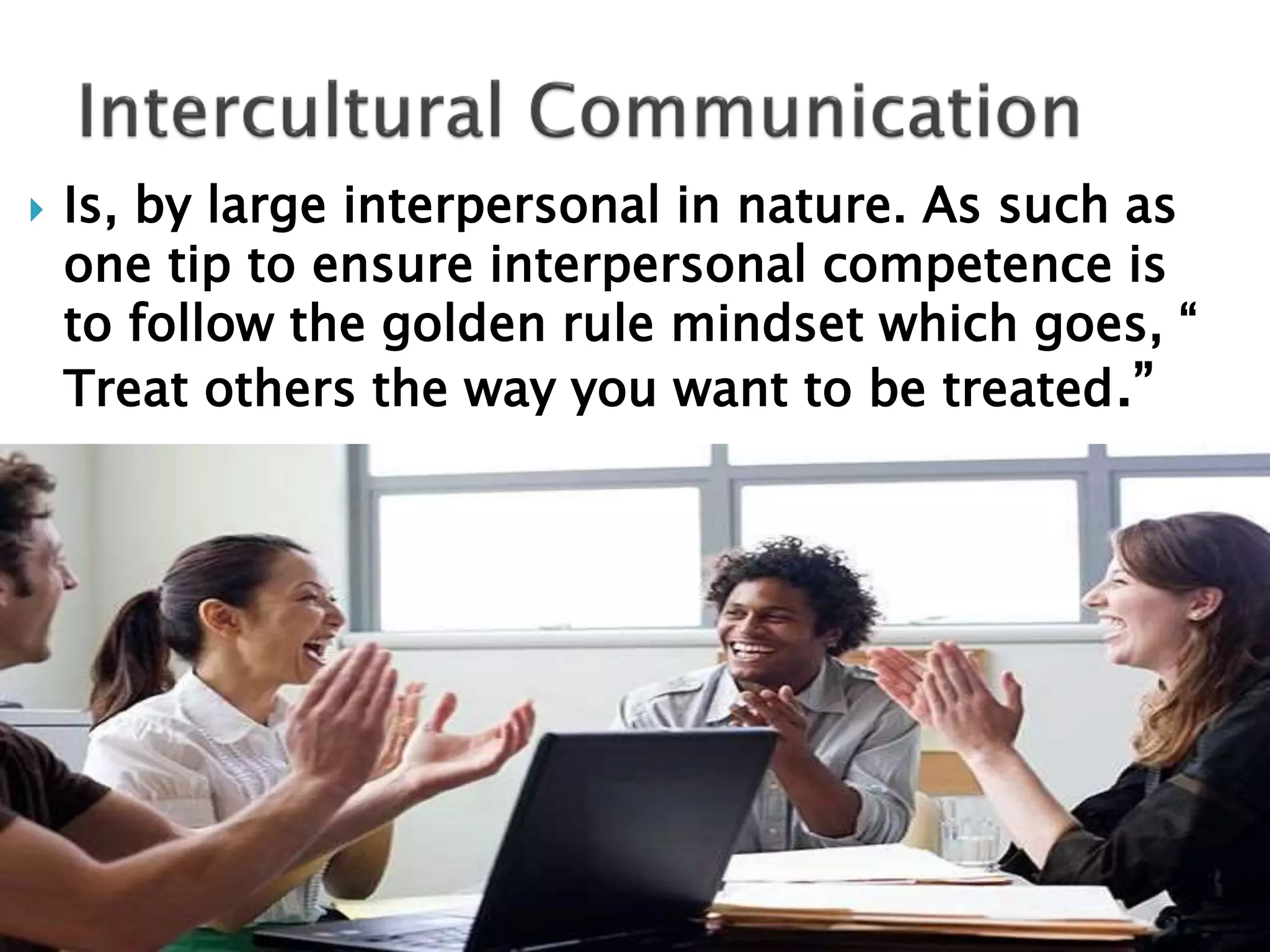 Eight basic behaviors for intercultural competence | PPTX