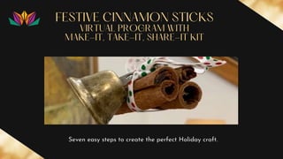Seven easy steps to create the perfect Holiday craft.
 