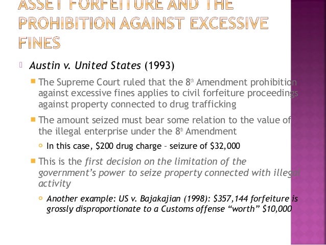 court cases involving the 8th amendment