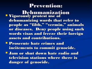 Eight Stages of Genocide | PPT