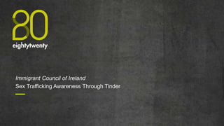 CHAPTER NAME
Immigrant Council of Ireland
Sex Trafficking Awareness Through Tinder
 