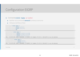 Protocole EIGRP

Structure
 