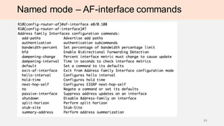 Named mode – AF-interface commands
34
 