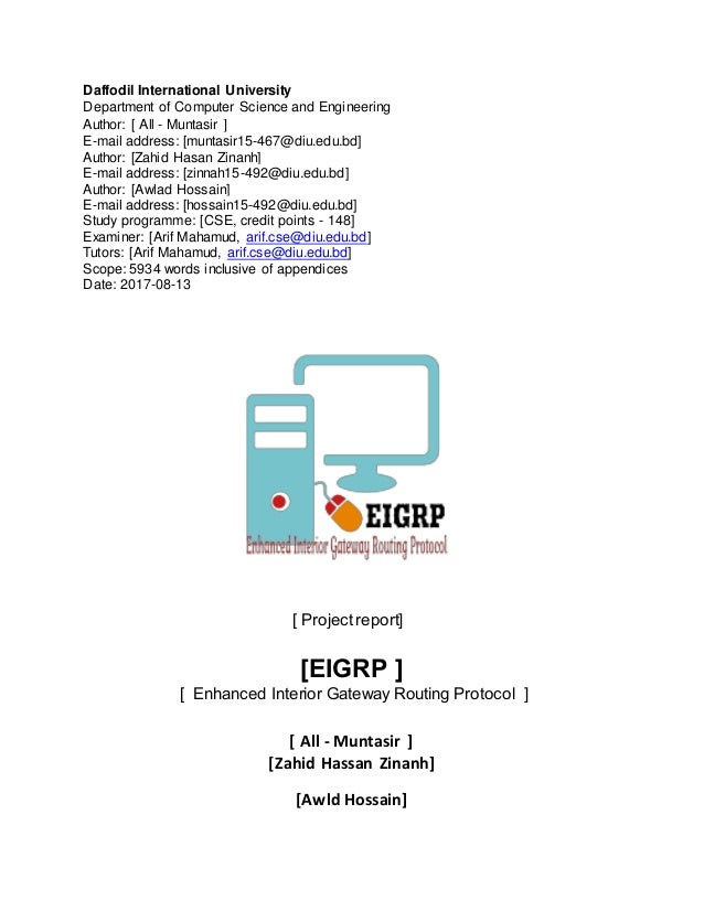 Eigrp Project Report