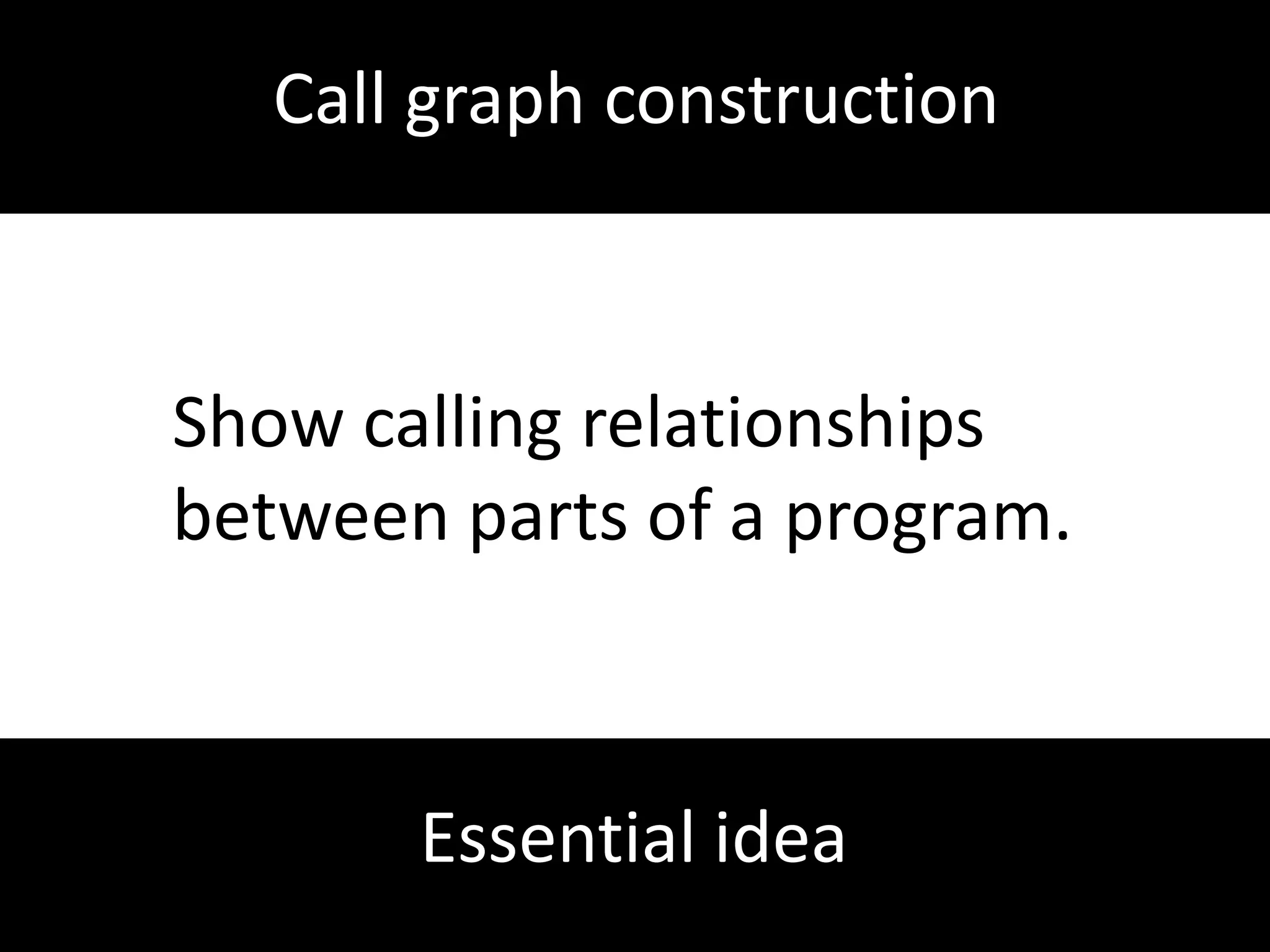  External sourcesWhat questions can we ask about a program?