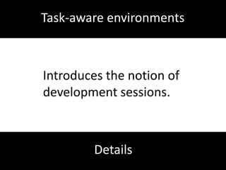 Program metricsIdentify potential problemareas in the program.Benefit