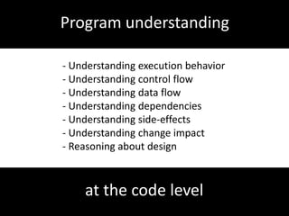 Without change, there is no need for understanding!
