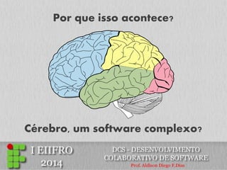 Por que isso acontece? 
Cérebro, um software complexo?  