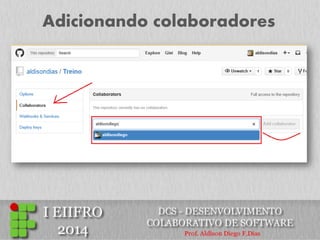 Adicionando colaboradores  