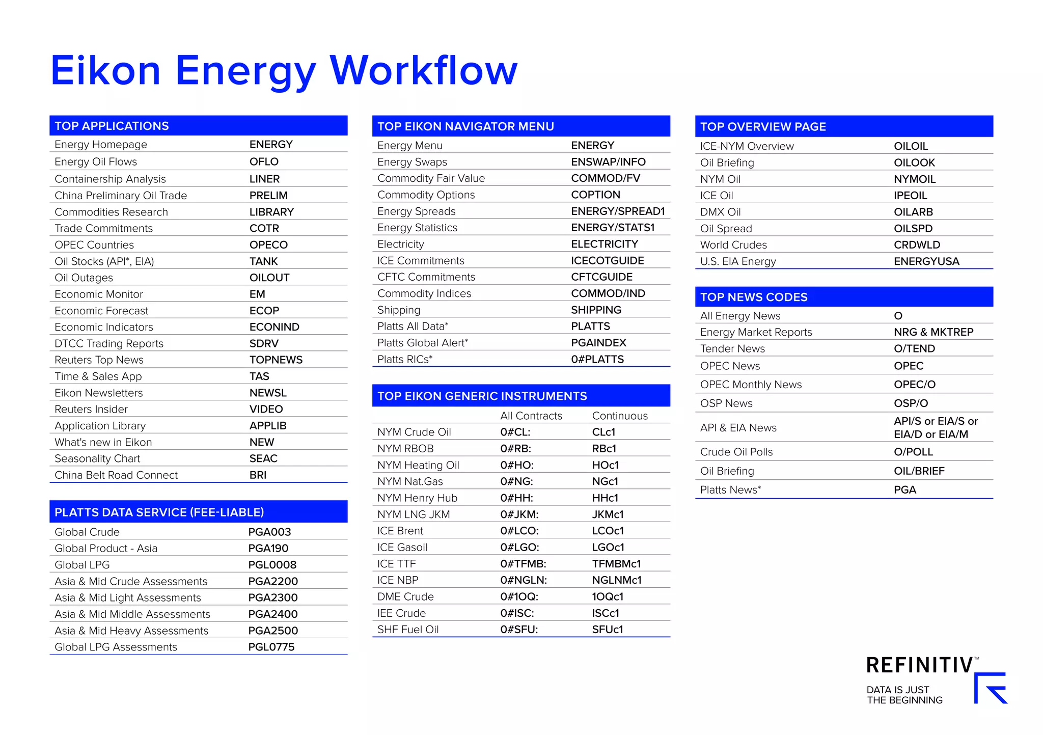 Eikon Energy Workflow Pdf