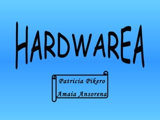 HARDWAREA Patricia Pikero Amaia Ansorena 