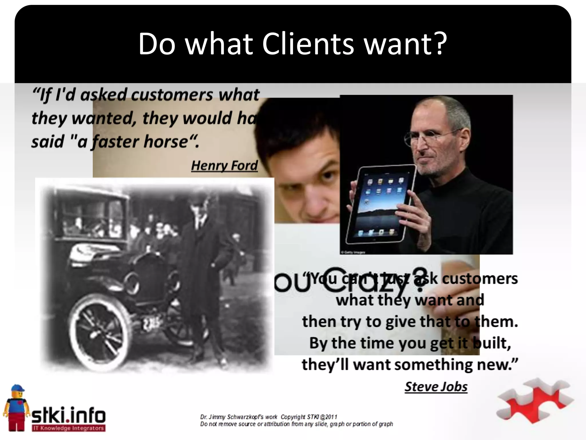 Do what Clients want?




          `
 