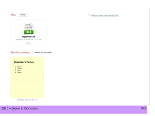 2015 – Eileen B. Gonzales 1032015 – Eileen B. Gonzales 103
 