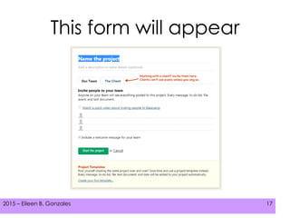 2015 – Eileen B. Gonzales 172015 – Eileen B. Gonzales 17
This form will appear
 