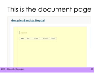 2015 – Eileen B. Gonzales 932015 – Eileen B. Gonzales 93
This is the document page
 
