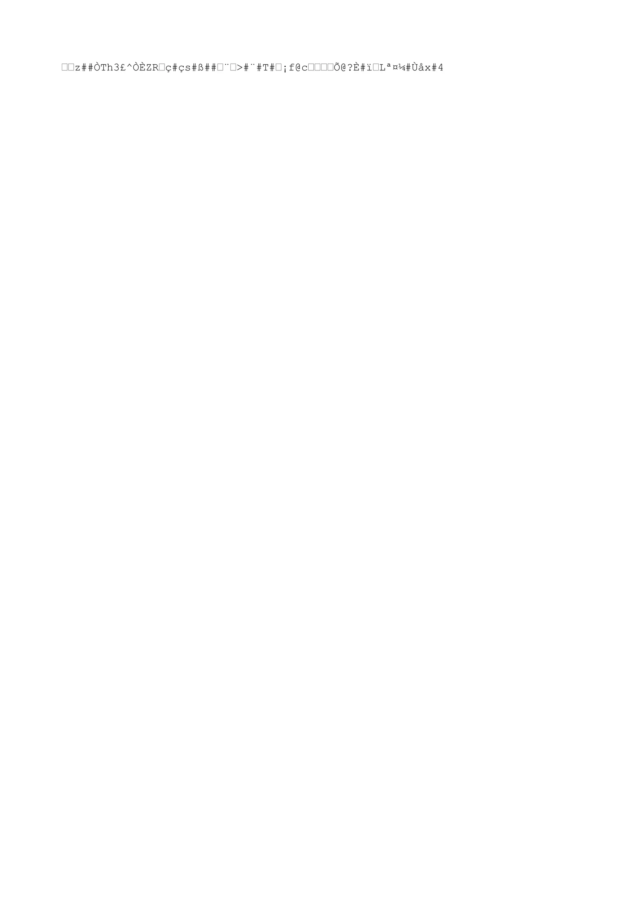 ……z##ÒTh3£^ÒÈZR…ç#çs#ß##…¨…>#¨#T#…¡f@c…………Õ@?È#ï…Lª¤¼#Ùåx#4
 