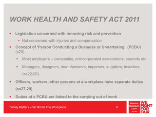 Safety Matters - Oh&S In The Workplace
