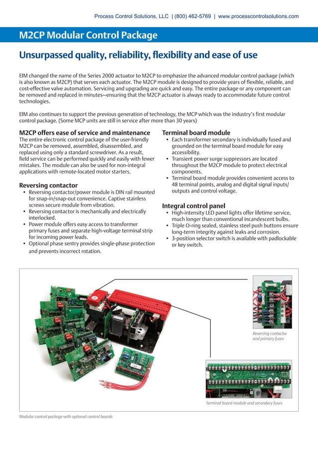 EIM M2CP Electric Actuators PDF
