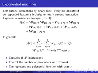 Tensor Train decomposition in machine learning | PDF