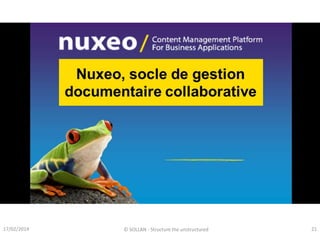 17/02/2014

© SOLLAN - Structure the unstructured

21

 