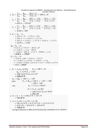 Facultad de Ingeniería (UNMDP) – Departamento Ing. Eléctrica – Área Electrotecnia
Circuitos Trifásicos
Ingeniero Gustavo L. Ferro – Prof. Adjunto ELECTROTECNIA Página 30
 