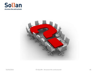 02/03/2016 © SOLLAN - Structure the unstructured 46
 