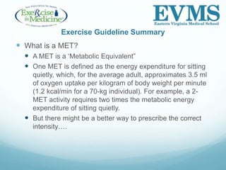 Exercise in Primary Care | PPTX