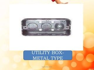 UTILITY BOX-
METAL TYPE
mgfbanticuando
 