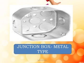 JUNCTION BOX- METAL
TYPE
mgfbanticuando
 