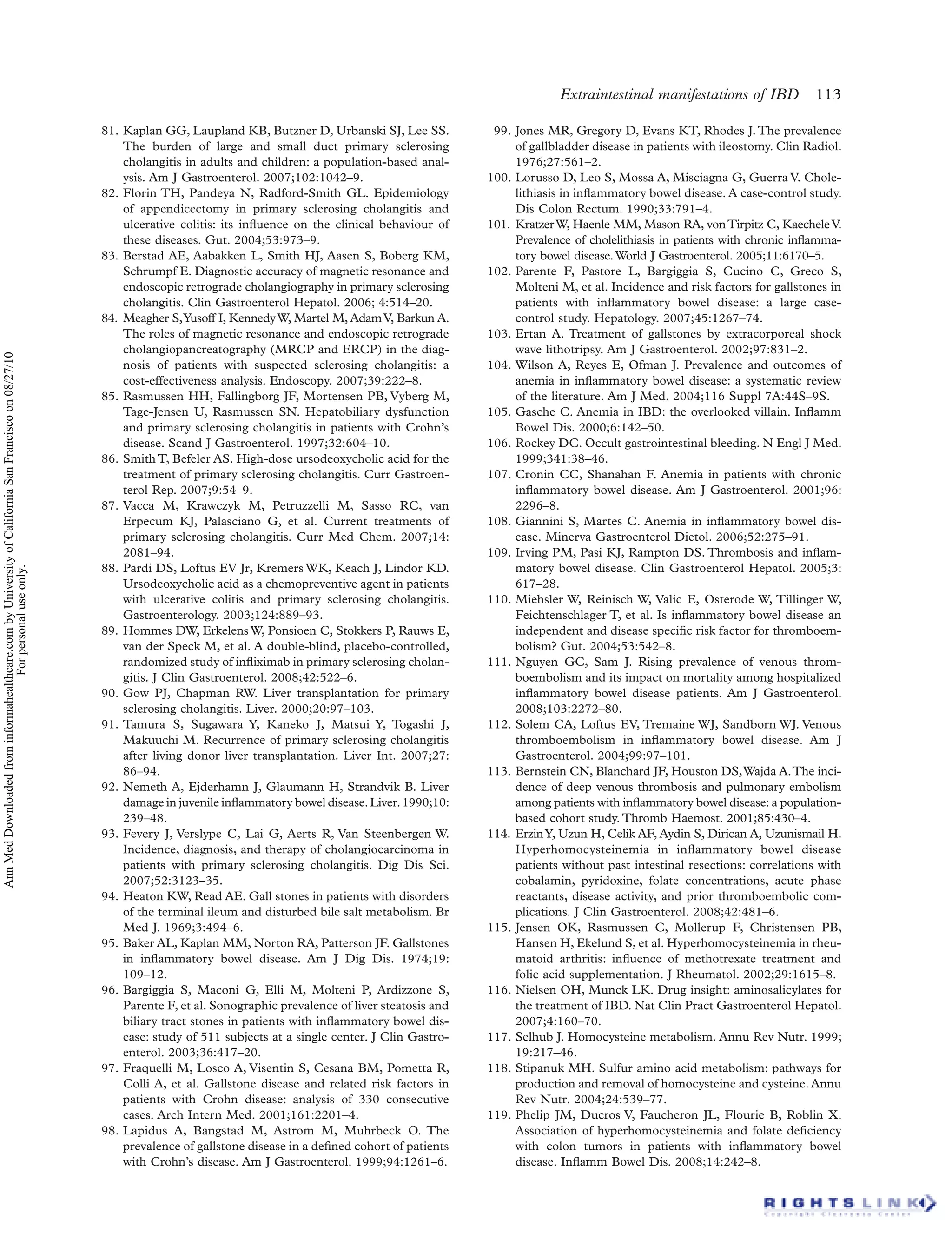 Eimibd - Extraintestinal manifestations of inflammatory bowel desease ...