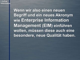 © PROJECT CONSULT Unternehmensberatung Dr. Ulrich Kampffmeyer GmbH 2011

/ Autorenrecht: <Vorname Nachname> Mrz-14 / Quelle: PROJECT CONSULT 2

2. AIIM:
Das ECM-KomponentenModell
Copyright © PROJECT CONSULT 207 - 2013
Urheberrecht Dr. Ulrich Kampffmeyer 1991 - 2013

PROJECT CONSULT
Unternehmensberatung Dr. Ulrich Kampffmeyer GmbH

Isestraße 63
20149 Hamburg

www.PROJECT-CONSULT.com
© PROJECT CONSULT 2013

11

 