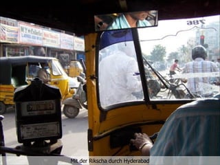 Mit der Rikscha durch Hyderabad 