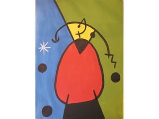 Op zoek naar Miró in de bibliotheek.