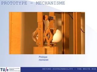 BEYOND SUSTAINABILITY – THE WHITE BOX
PROTOTYPE - MECHANISME
Prototype
mechaniek
 