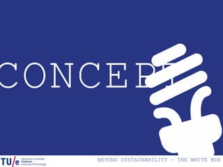BEYOND SUSTAINABILITY – THE WHITE BOX
CONCEPT
 