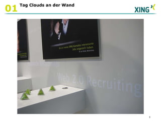 Tag Clouds an der Wand 01 
