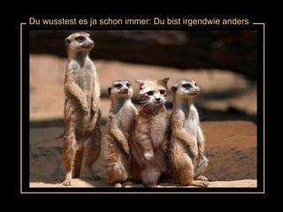 Du wusstest es ja schon immer: Du bist irgendwie anders 