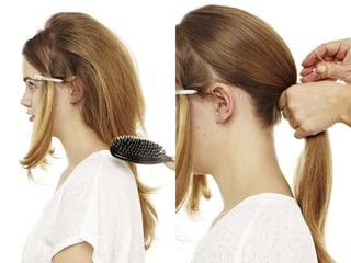 Eine frisur im sommer