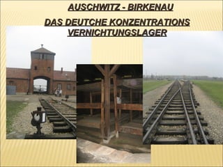 AUSCHWITZ - BIRKENAU DAS DEUTCHE KONZENTRATIONS VERNICHTUNGSLAGER 